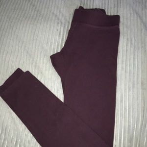 Aerie maroon 7/8 leggings
